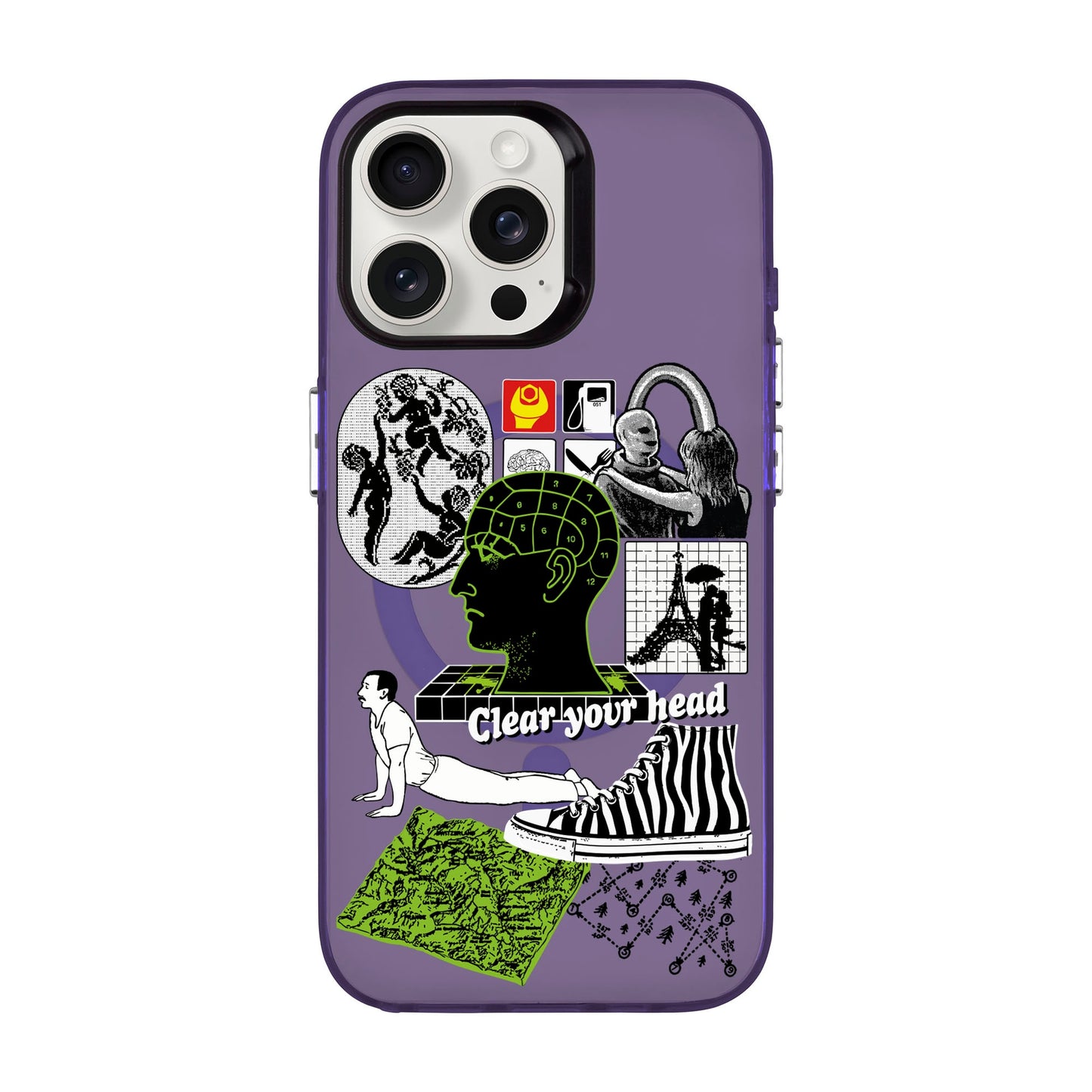 CLEAR YOUR HEAD-Hold Kılıf MagSafe Özellikli - iPhone 15 Pro Max