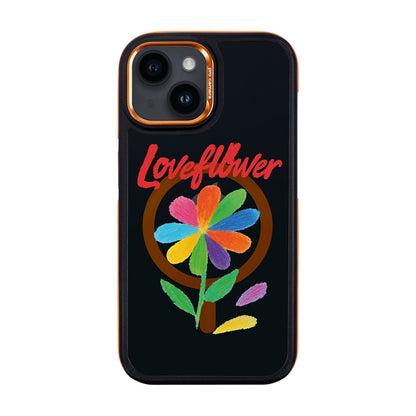 LOVE FLOWER-iPhone 14 Dark Kılıf MagSafe Özellikli