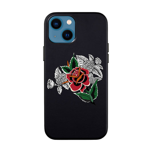 DRY ROSE-iPhone 14 Leather Kılıf