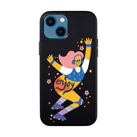 ENJOY-iPhone 14 Leather Kılıf