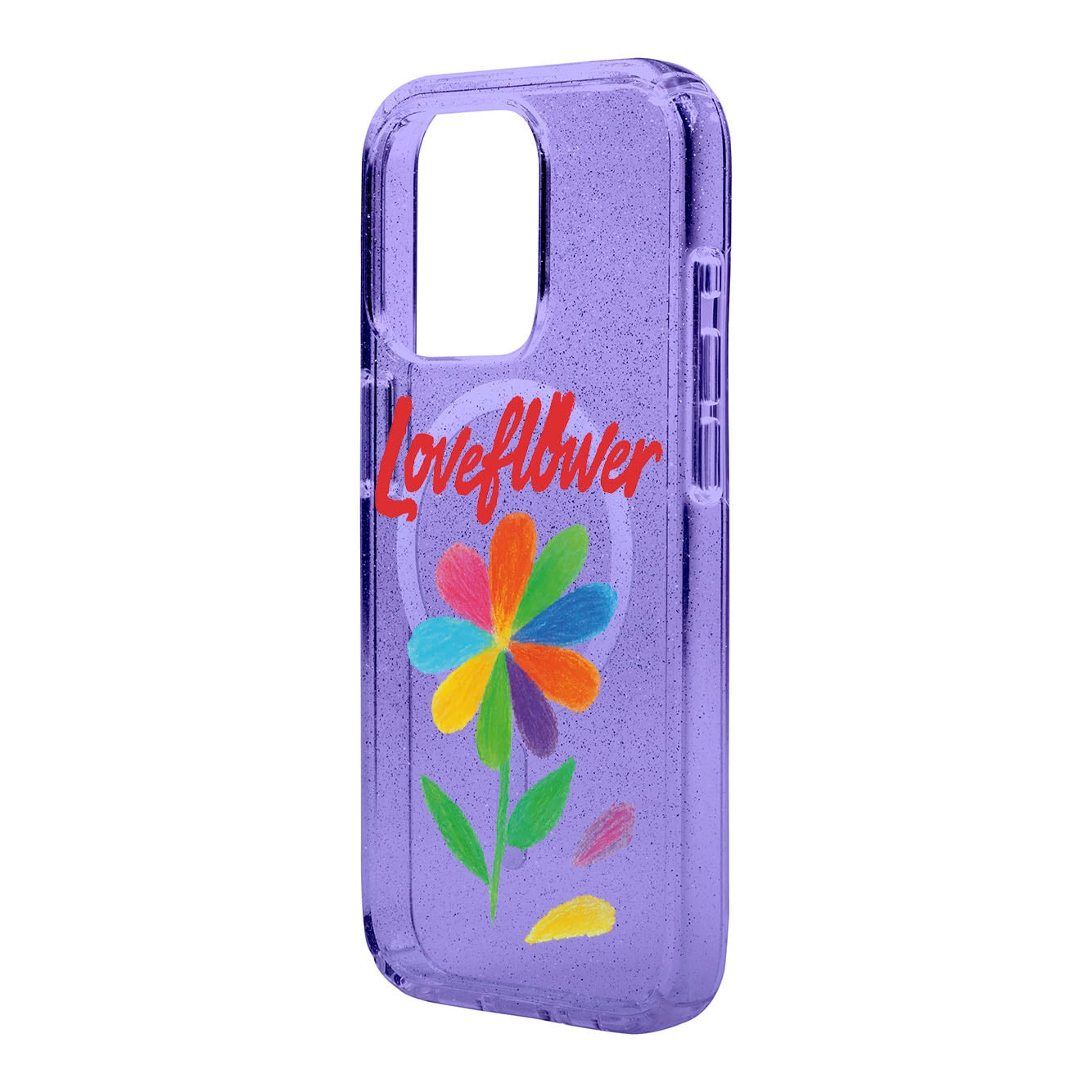 LOVE FLOWER-iPhone 11 Shiny Kılıf MagSafe Özellikli