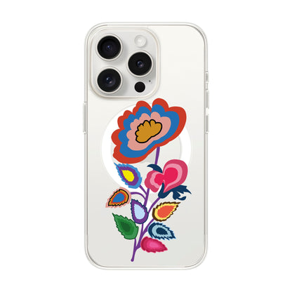 KNITTED FLOWER-Solid Kılıf MagSafe Özellikli - iPhone 15 Pro