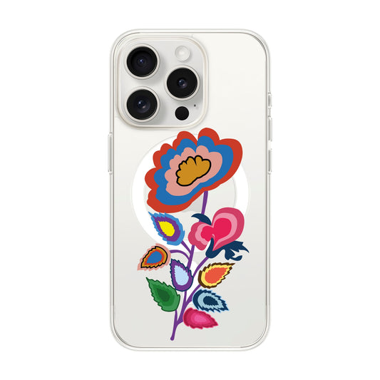 KNITTED FLOWER-Solid Kılıf MagSafe Özellikli - iPhone 15 Pro