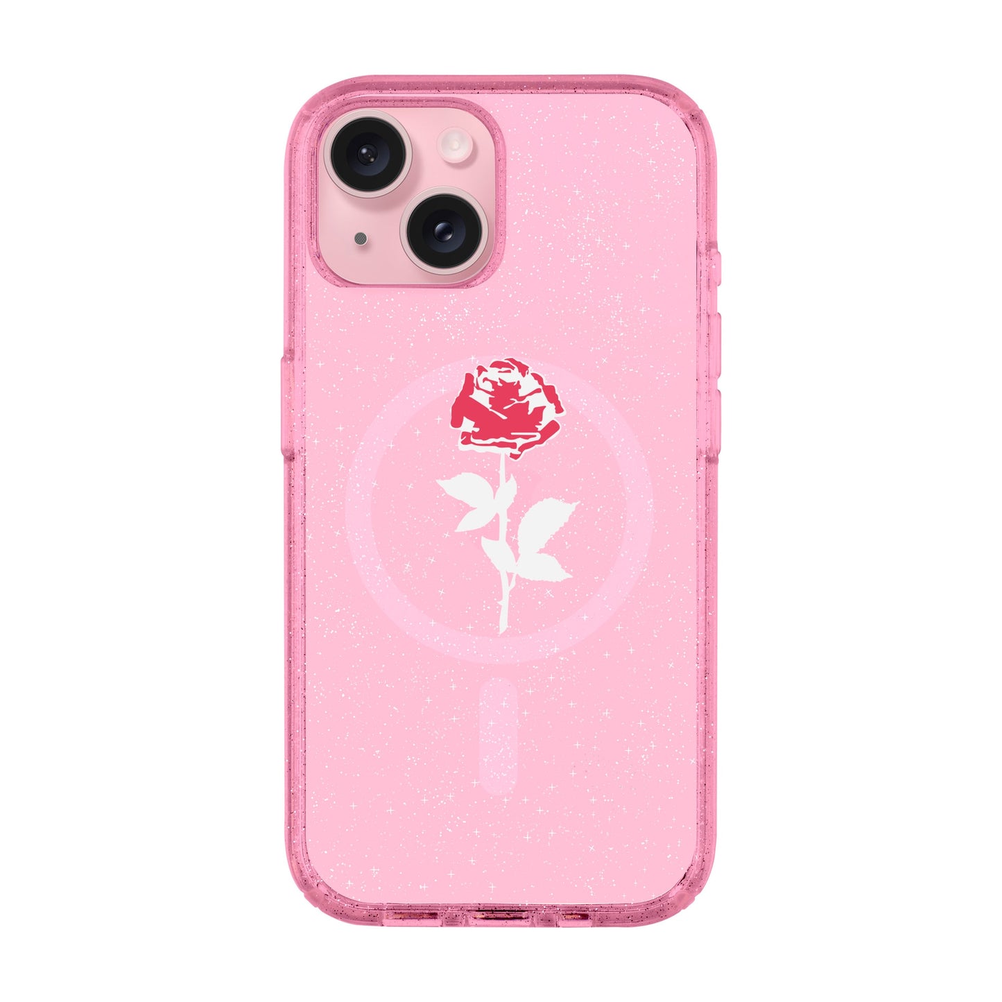 NATUREL ROSE-iPhone 14 Plus Shiny Kılıf MagSafe Özellikli