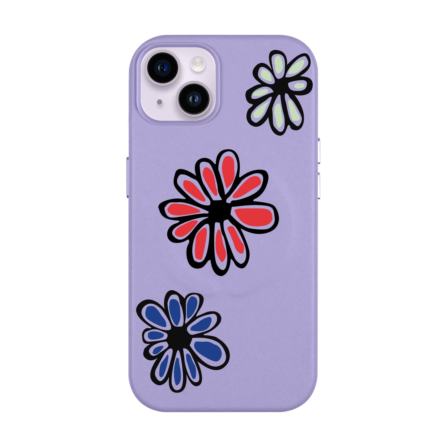 FLORIST-iPhone 14 Plus Leather Kılıf MagSafe Özellikli