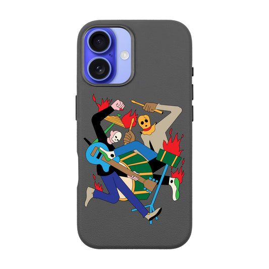 MONSTER MASH-iPhone 16 Plus Leather Premium Kılıf MagSafe Özellikli