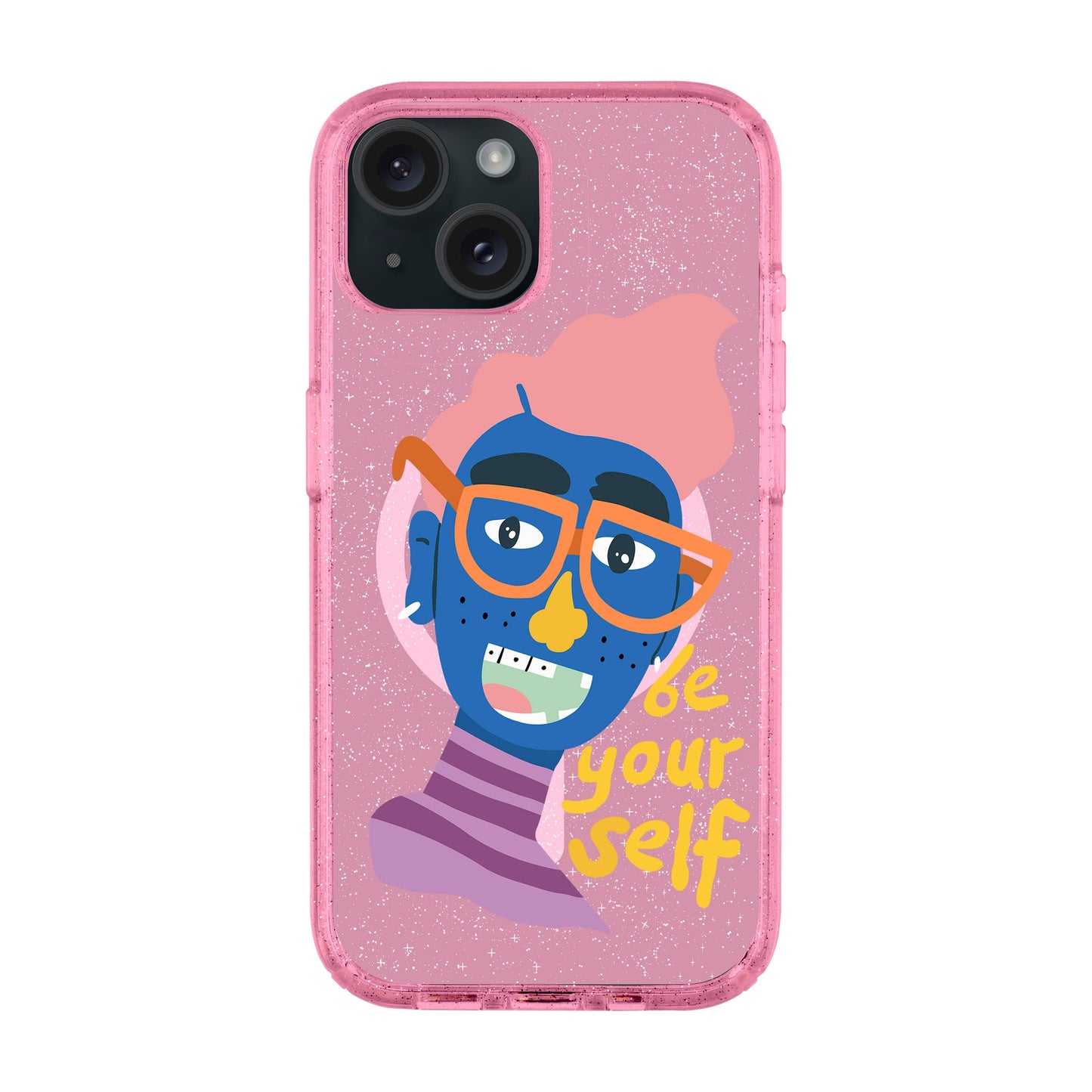 BE YOUR SELF-iPhone 14 Plus Shiny Kılıf MagSafe Özellikli