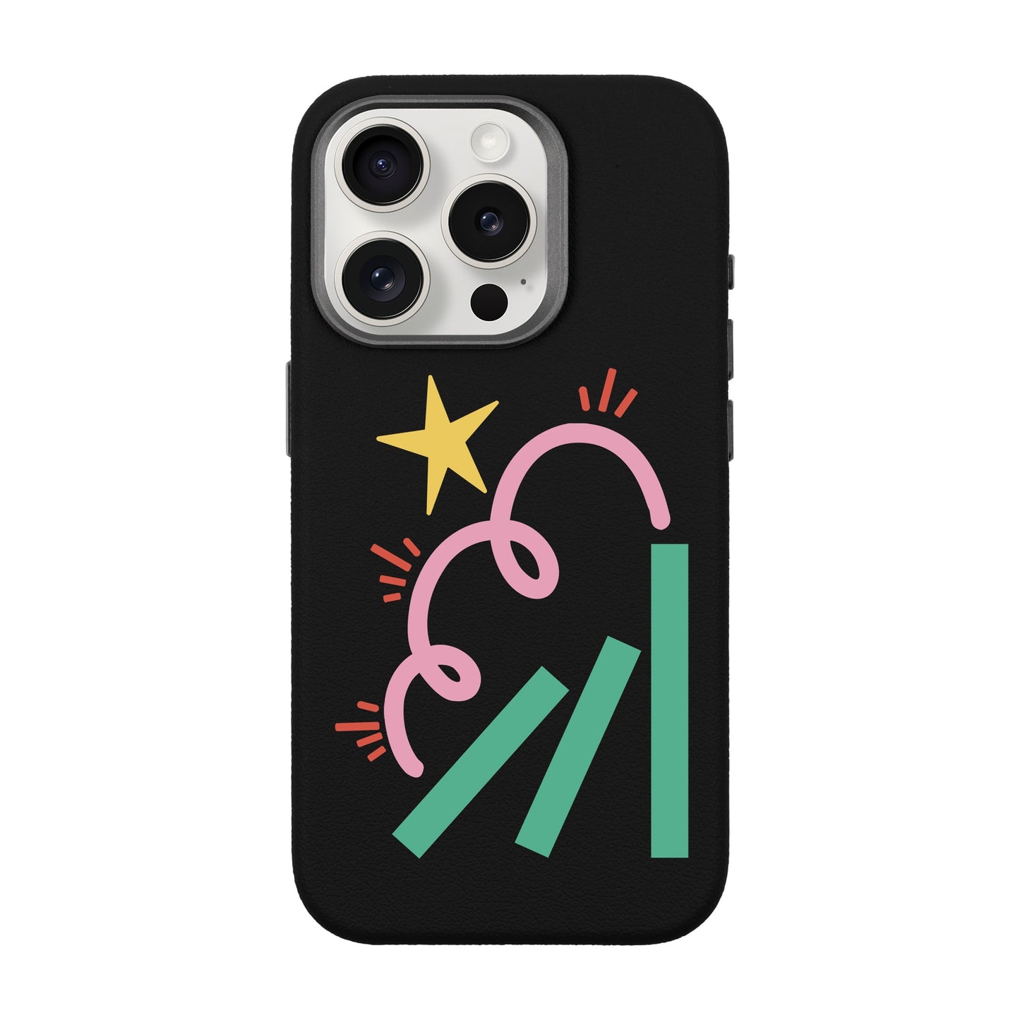DOMINO-iPhone 15 Pro Leather Premium Kılıf MagSafe Özellikli
