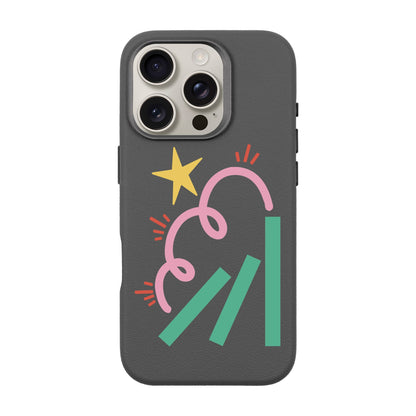 DOMINO-iPhone 16 Pro Leather Premium Kılıf MagSafe Özellikli