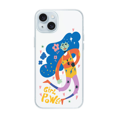 GIRL POWER-iPhone 15 Plus Solid Kılıf MagSafe Özellikli