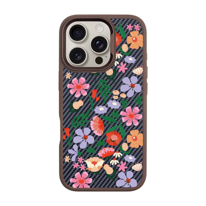 GRACIOUS-iPhone 16 Pro Plaid Kılıf MagSafe Özellikli