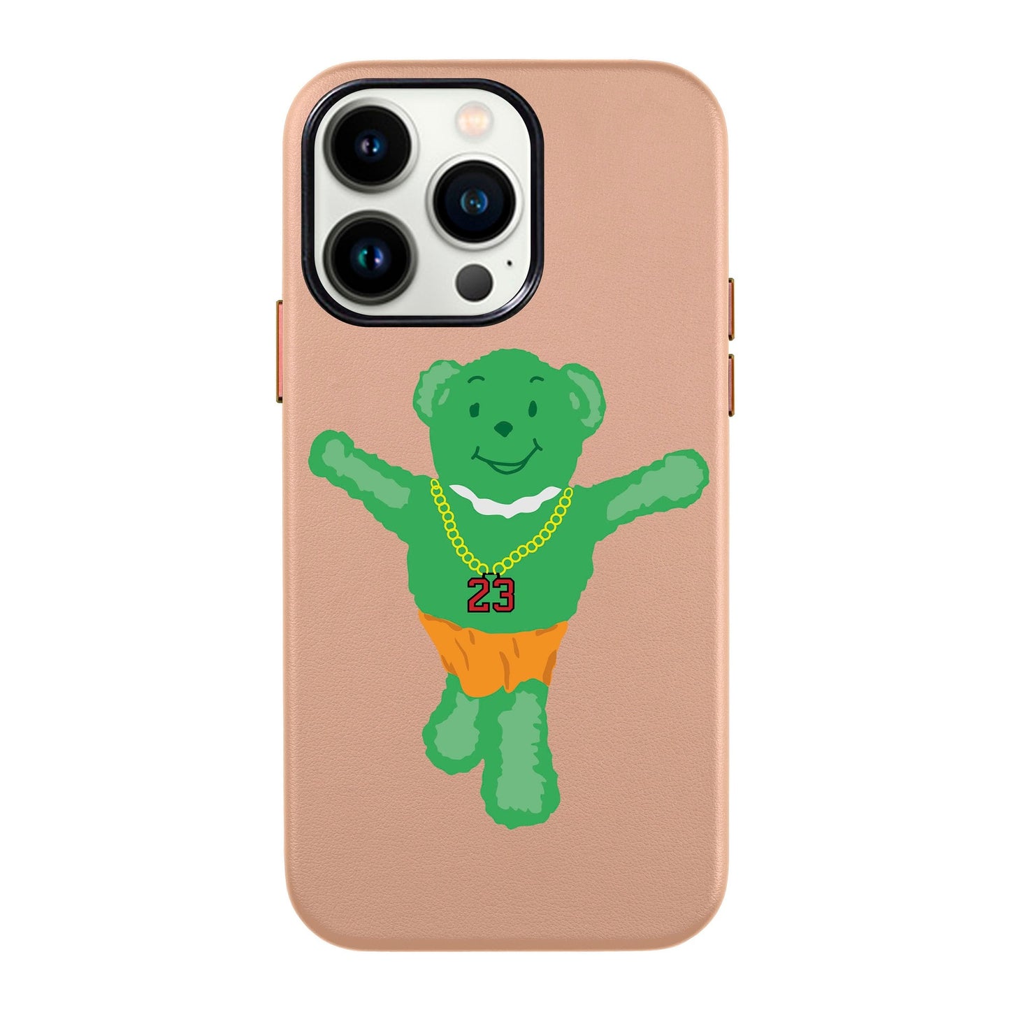 GREEN BEAR-iPhone 13 Pro Max Leather Kılıf