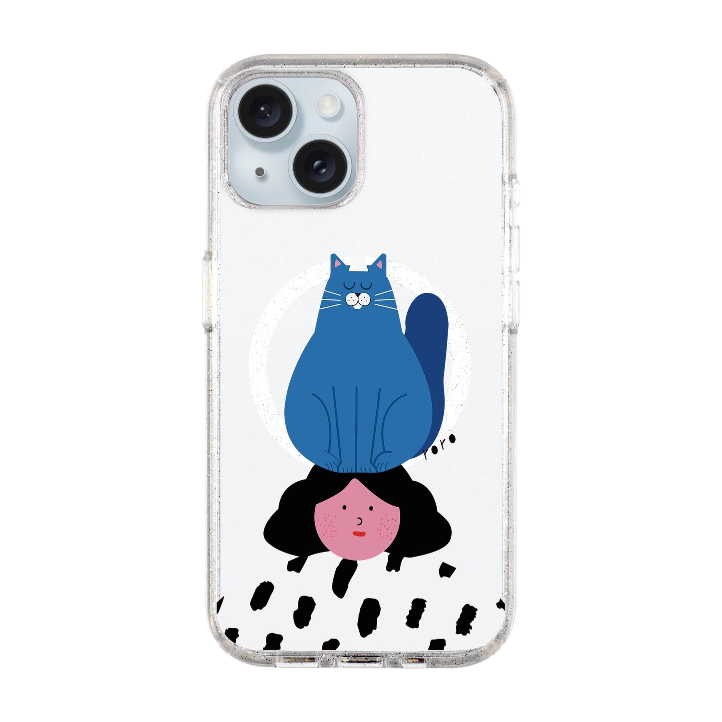 NAUGHTY CAT-iPhone 15 Plus Shiny Kılıf MagSafe Özellikli