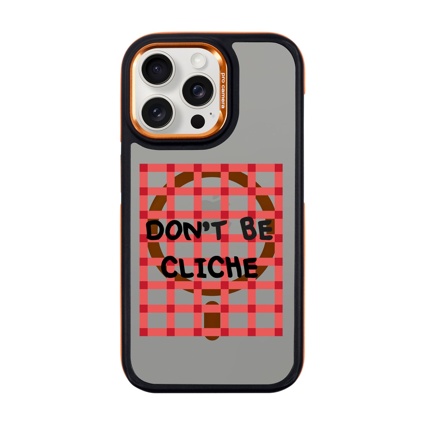 DON'T BE CLICHE-iPhone 15 Pro Max Dark Kılıf MagSafe Özellikli
