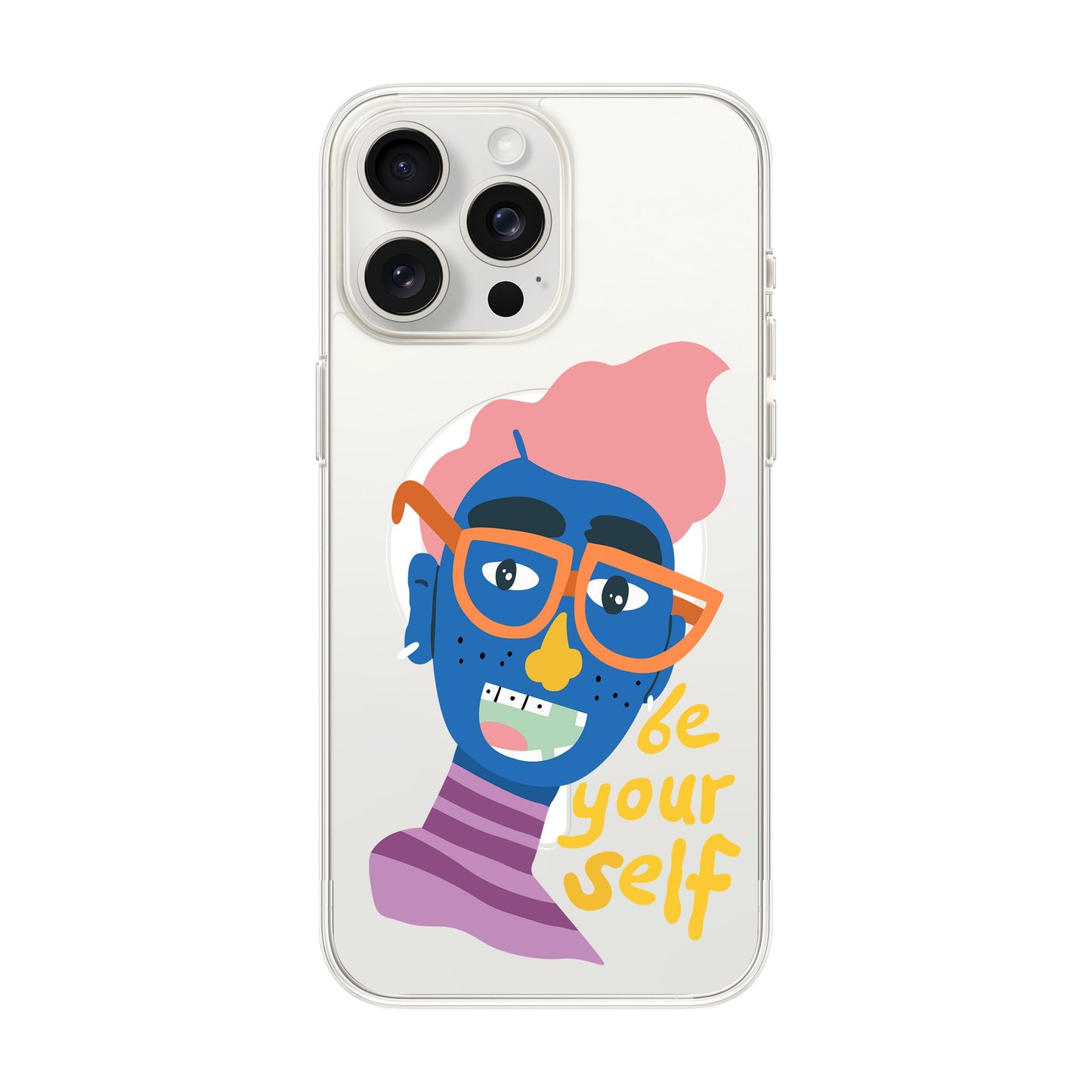 BE YOUR SELF-iPhone 15 Pro Max Solid Kılıf MagSafe Özellikli