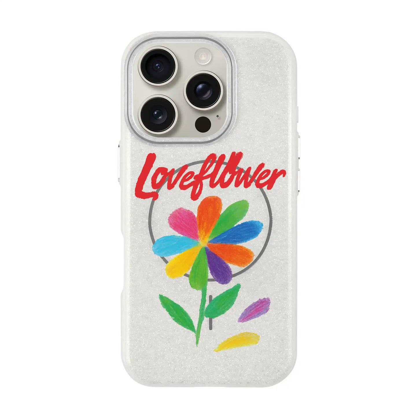 LOVE FLOWER-iPhone 16 Pro Radiant Kılıf MagSafe Özellikli