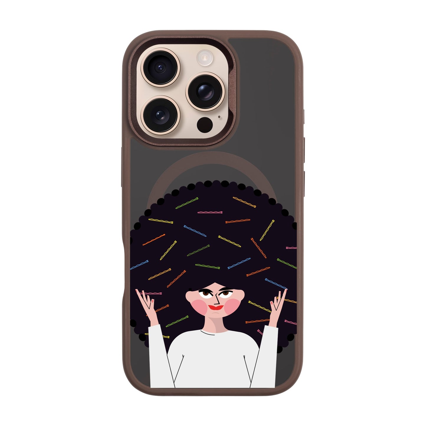 TANGLES OF HAPPINESS-iPhone 16 Pro Rise Kılıf MagSafe Özellikli