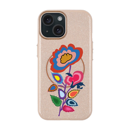 KNITTED FLOWER-iPhone 15 Plus Radiant Kılıf MagSafe Özellikli