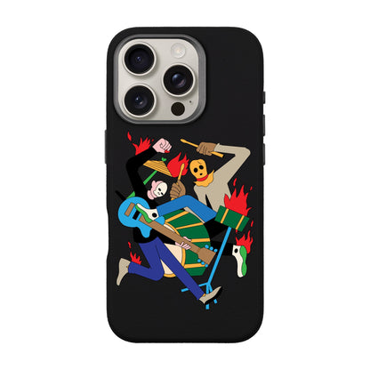 MONSTER MASH-iPhone 16 Pro Leather Premium Kılıf MagSafe Özellikli