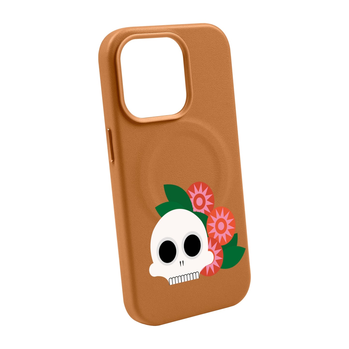 MEMENTO BLOOM-Leather Kılıf MagSafe Özellikli - iPhone 14 Pro