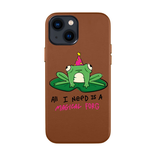FORG-iPhone 14 Leather Kılıf