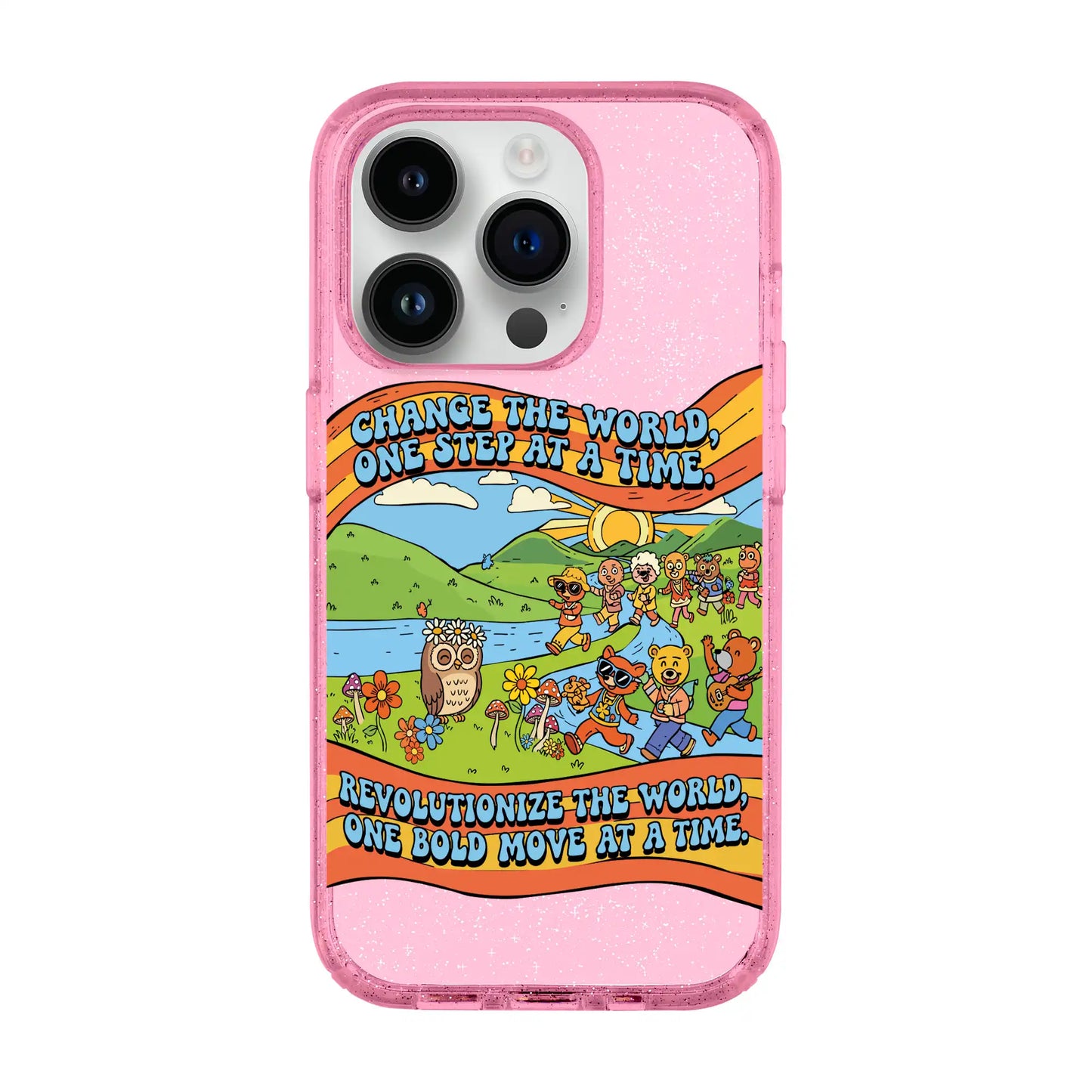 CHANGE THE WORLD-Shiny Kılıf MagSafe Özellikli - iPhone 14 Pro