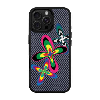 COLOR FLOWER-iPhone 16 Pro Max Plaid Kılıf MagSafe Özellikli