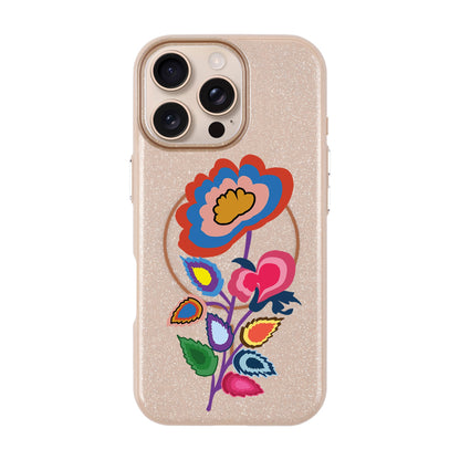 KNITTED FLOWER-iPhone 16 Pro Max Radiant Kılıf MagSafe Özellikli