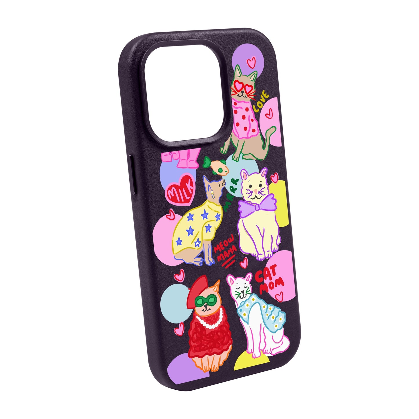 CAT MOM-iPhone 14 Pro Max Leather Kılıf MagSafe Özellikli