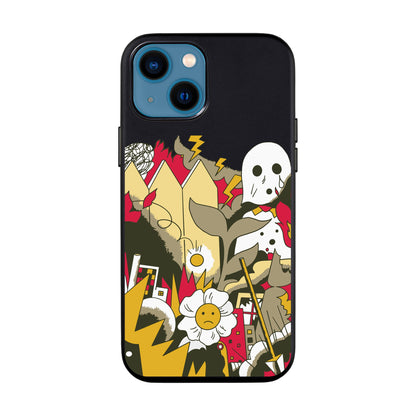 EVERYTHING IS BURNING-iPhone 14 Leather Kılıf