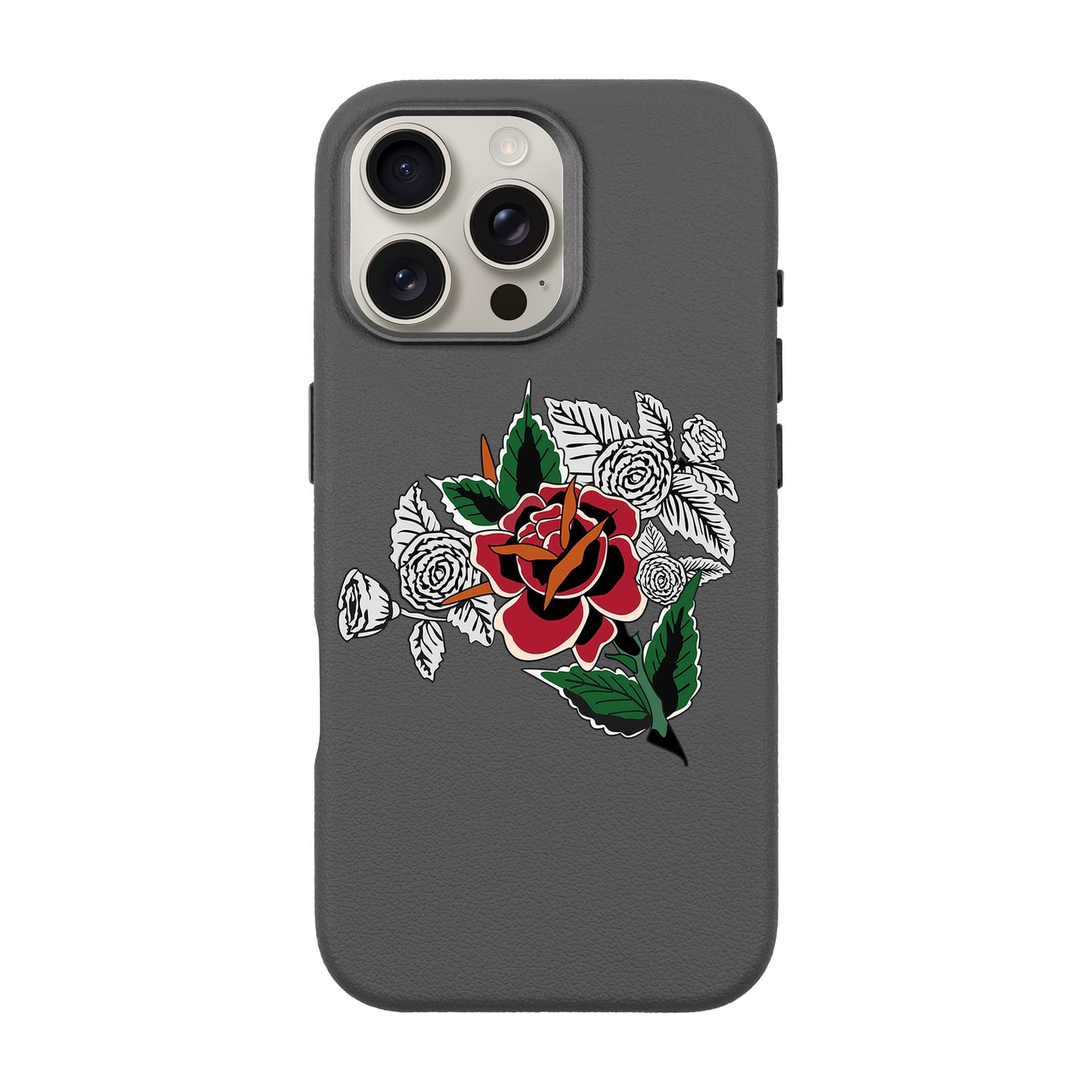DRY ROSE-iPhone 16 Pro Max Leather Premium Kılıf MagSafe Özellikli