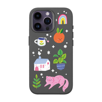 FRESH SPRING-iPhone 14 Pro Max Leather Premium Kılıf MagSafe Özellikli