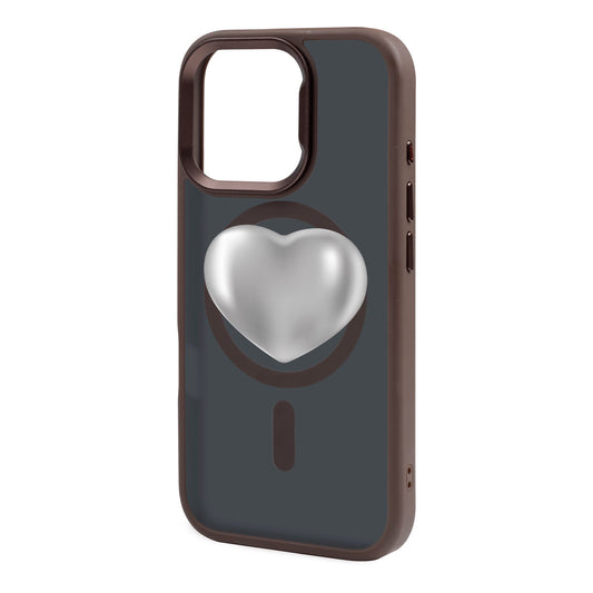 SILVER HEART-iPhone 16 Pro Max Rise Kılıf MagSafe Özellikli