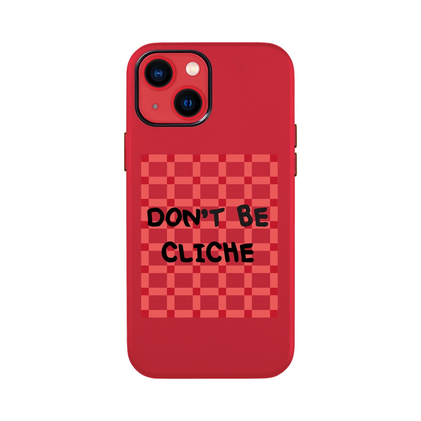 DON'T BE CLICHE-iPhone 13 Mini Leather Kılıf
