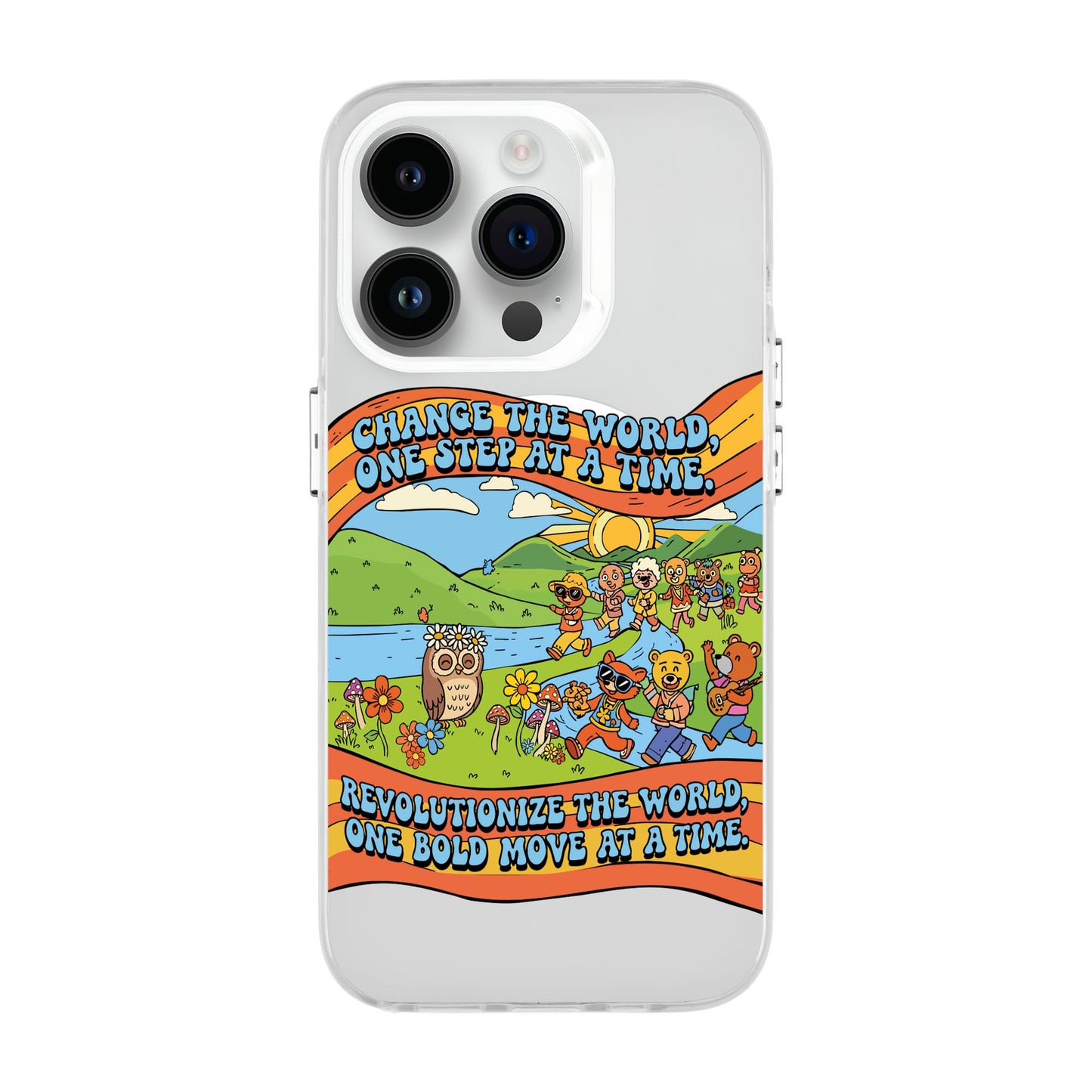 CHANGE THE WORLD-Hold Kılıf MagSafe Özellikli - iPhone 14 Pro