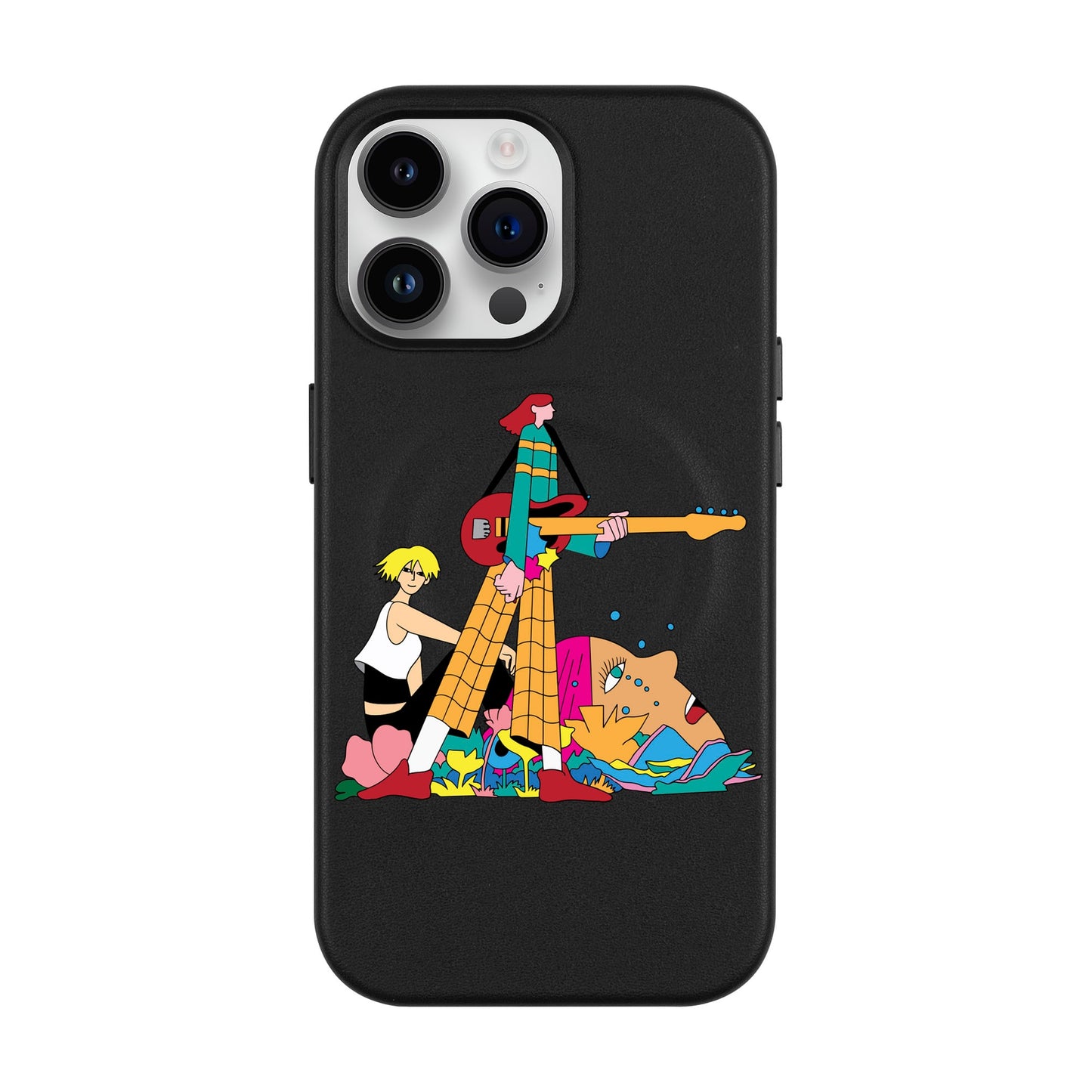 HER BAND-iPhone 14 Pro Max Leather Kılıf MagSafe Özellikli