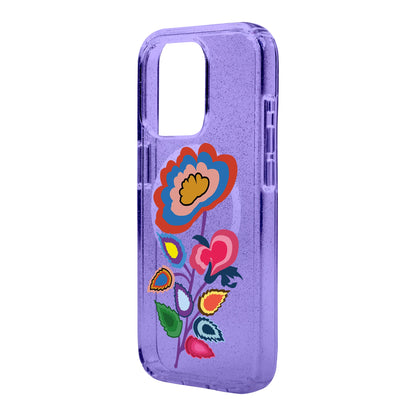KNITTED FLOWER-iPhone 15 Shiny Kılıf MagSafe Özellikli