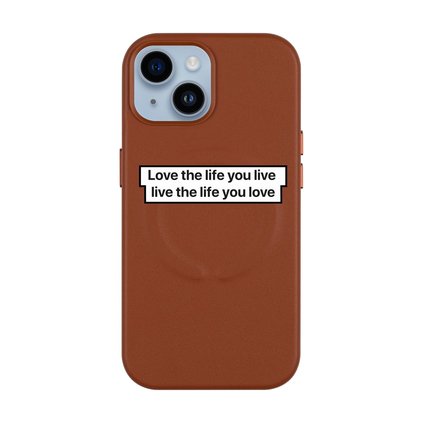 LOVE THE LIFE-Leather Kılıf MagSafe Özellikli - iPhone 11