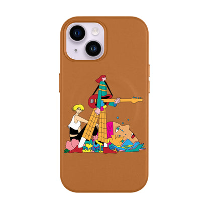 HER BAND-Leather Kılıf MagSafe Özellikli - iPhone 13