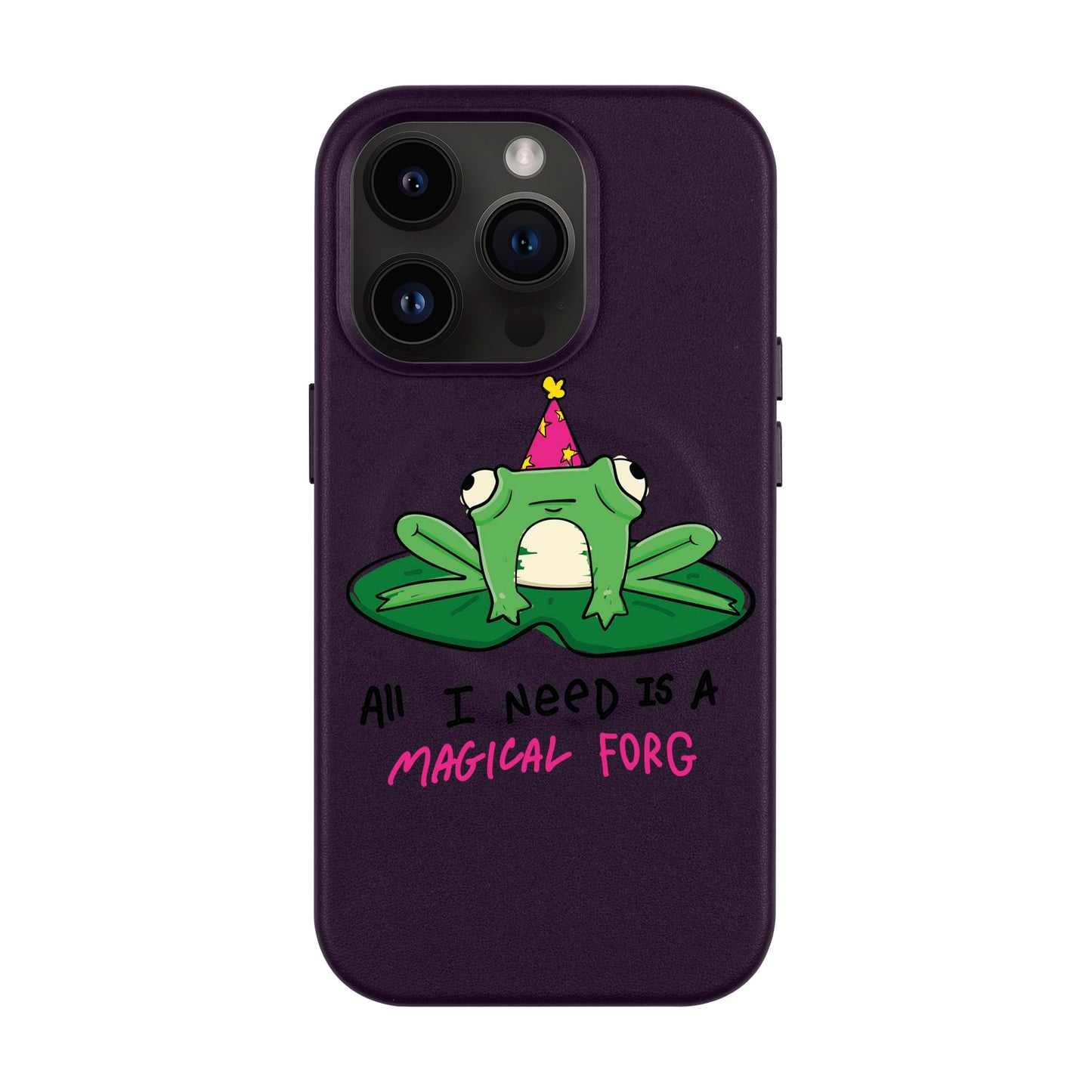 FORG-Leather Kılıf MagSafe Özellikli - iPhone 14 Pro