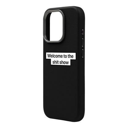 WELCOME-iPhone 16 Pro Max Leather Premium Kılıf MagSafe Özellikli