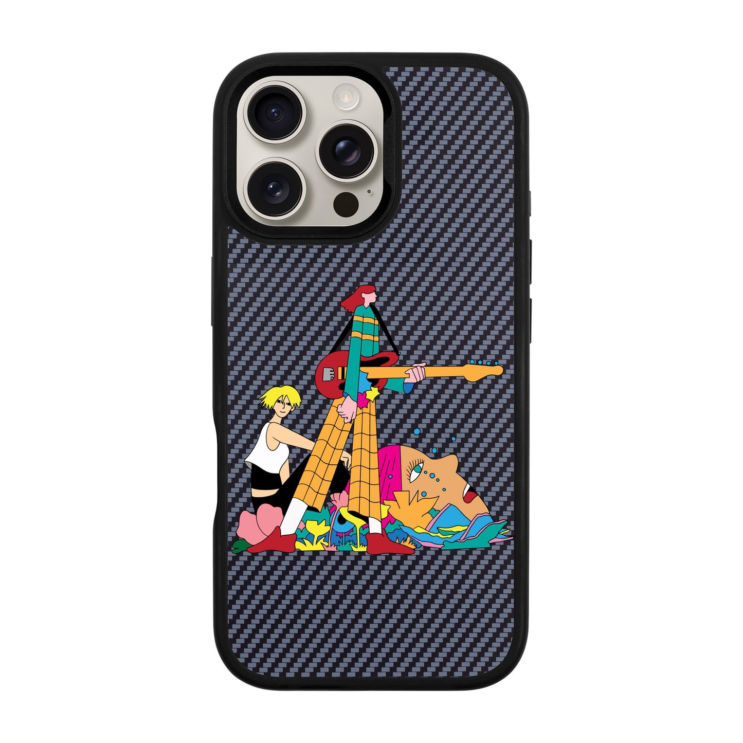 HER BAND-iPhone 16 Pro Max Plaid Kılıf MagSafe Özellikli