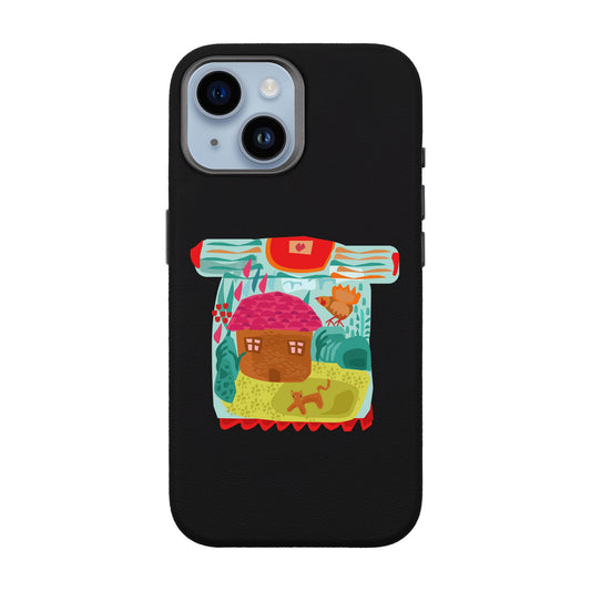 SİHİRLİ KAZAK-iPhone 14 Leather Premium Kılıf MagSafe Özellikli