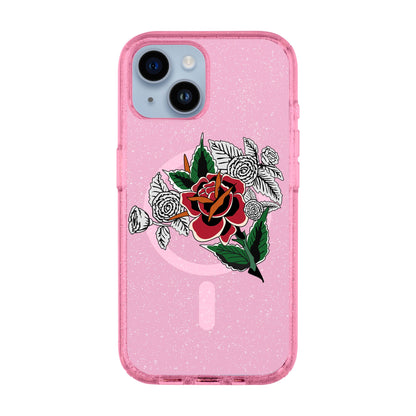 DRY ROSE-iPhone 14 Shiny Kılıf MagSafe Özellikli