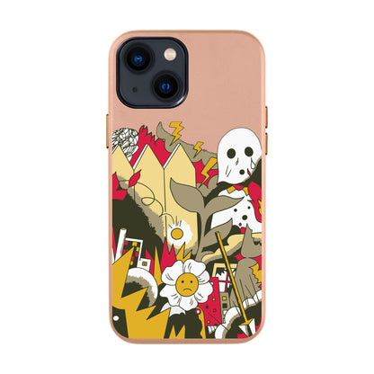 EVERYTHING IS BURNING-iPhone 14 Leather Kılıf