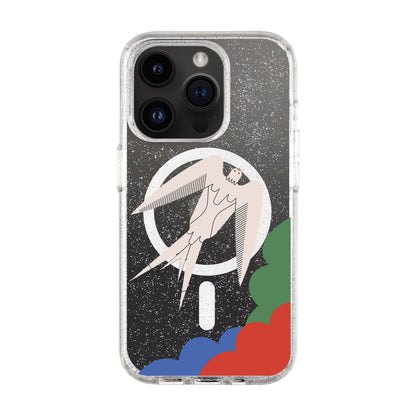 L’OISEAU LIBRE-iPhone 14 Pro Shiny Kılıf MagSafe Özellikli
