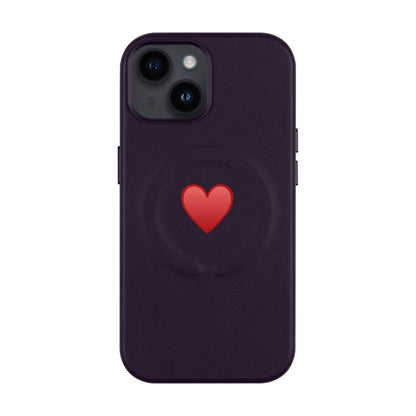 SPREAD HEART-Leather Kılıf MagSafe Özellikli - iPhone 11