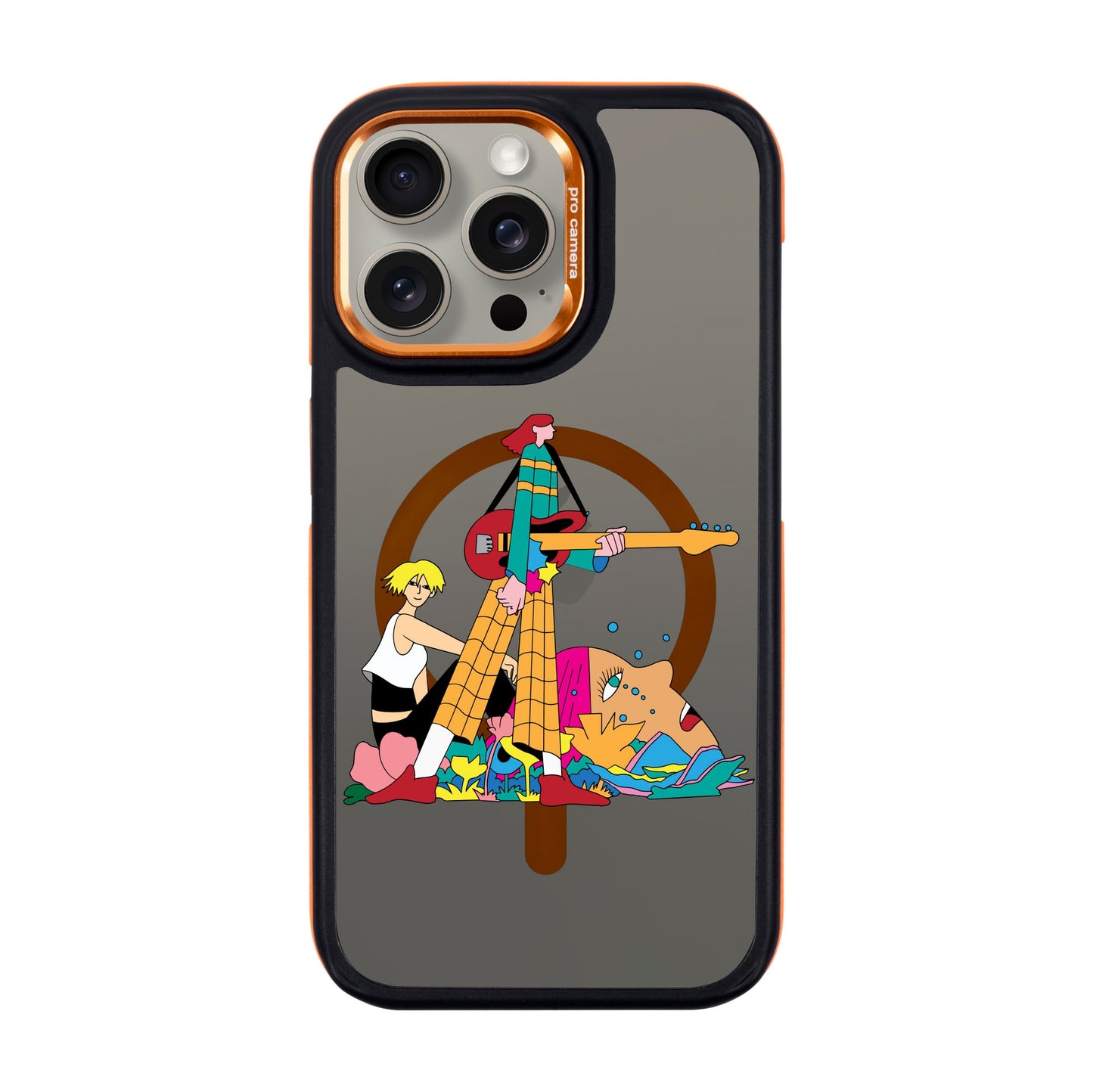 HER BAND-iPhone 15 Pro Max Dark Kılıf MagSafe Özellikli