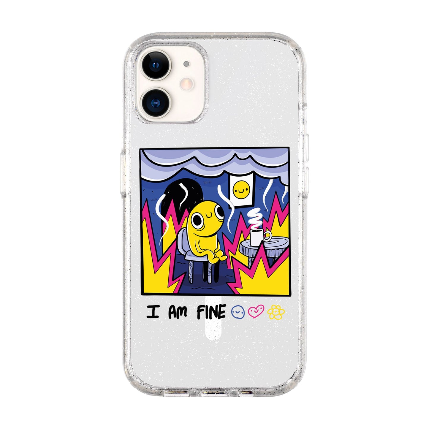 I AM FINE-iPhone 11 Shiny Kılıf MagSafe Özellikli