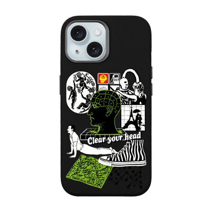 CLEAR YOUR HEAD-iPhone 15 Leather Premium Kılıf MagSafe Özellikli